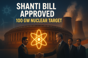 Indian government approves SHANTI Bill allowing private companies to enter nuclear energy sector to boost clean power and net-zero goals